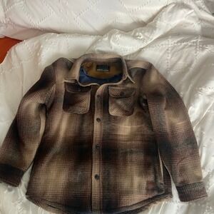 Jachs New York wool flannel heavy jacket tan/beige medium